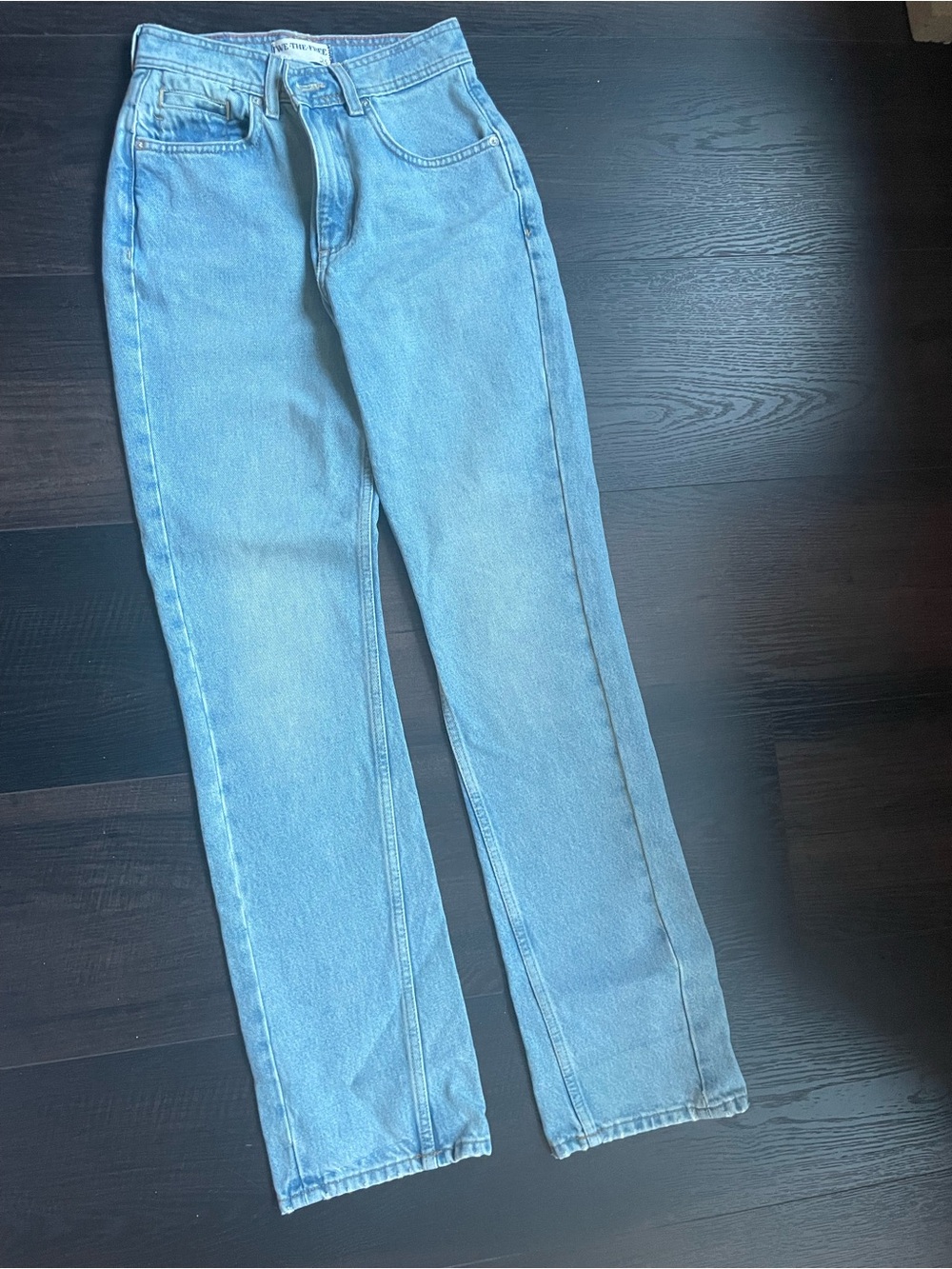 Free People Xena Slim Straight Jeans